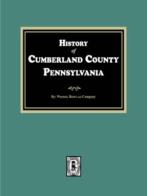 cover image of History of Cumberland County, Pennsylvania